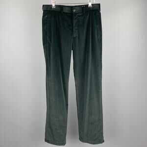 ARMANI COLLEZIONI Size 32 Black Cotton Zip Fly Dress Pants